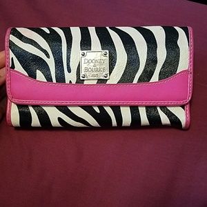 Dooney & Bourke zebraprint wallet final price dro